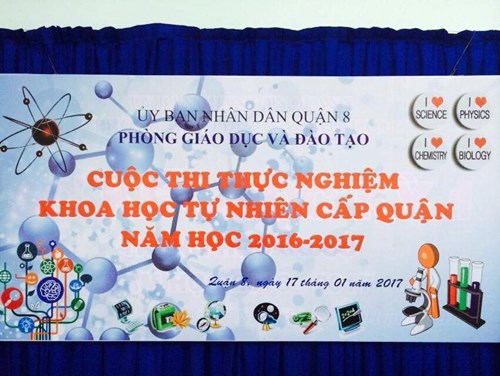 Cuộc thi - thực nghiệm khoa học tự nhiên - cấp quận năm học 2016 - 2017